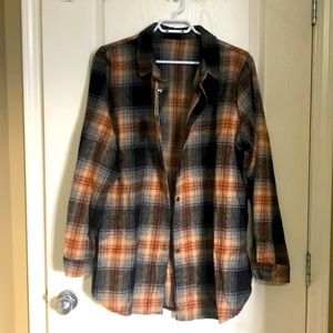 BiBi XL flannel shacket